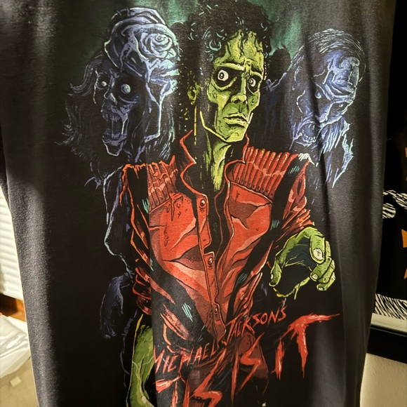 1999 Michael Jackson Thriller Graphic T-Shirt - Black - Picture 2 of 3